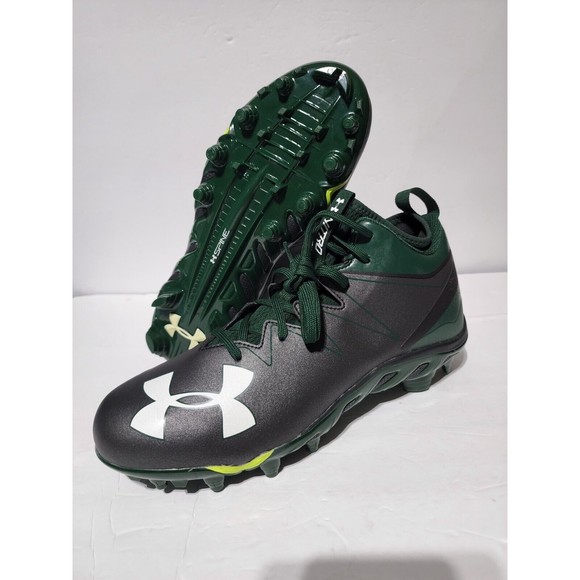 Under Armour Nitro Men\'s Football Cleats Mid \'Green Black\' 1287491-055 Size 10.5 main image 6